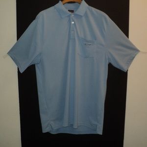 Greg Norman for Tasso Elba XL Polo Shirt Blue